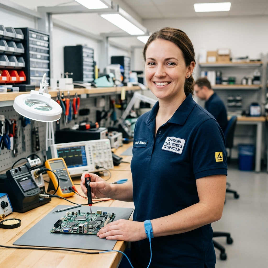 Technician performing same day phone repair in Mississauga at The CellRevive